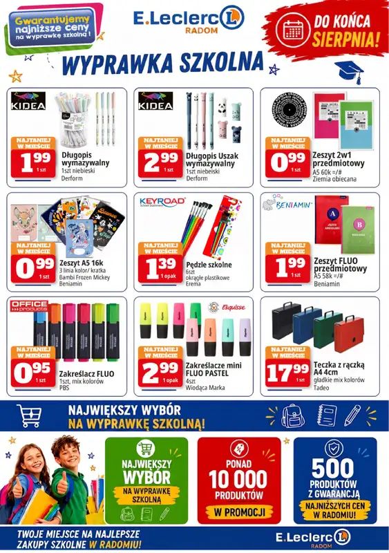 Leclerc - gazetka promocyjna Szkolne Promocje od piątku 31.07 do środy 09.09 - strona 7