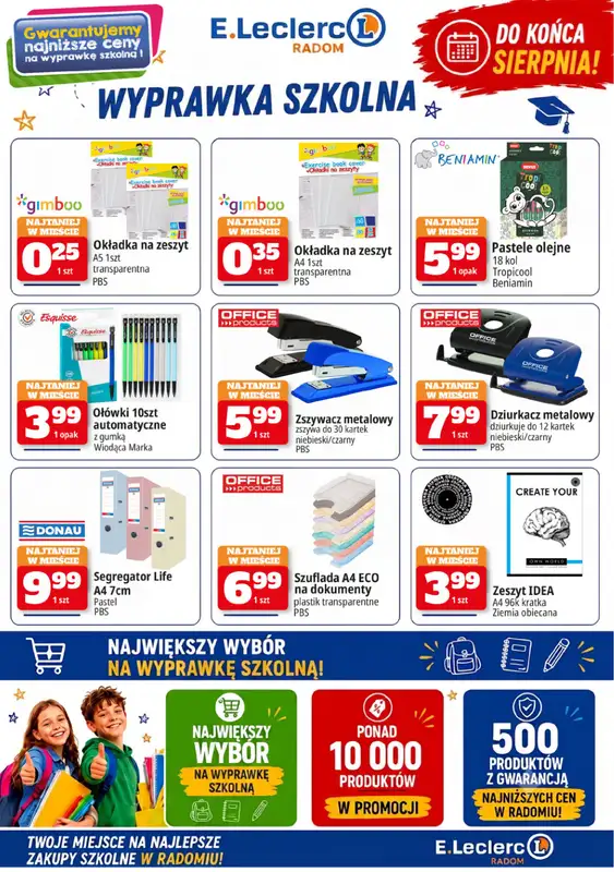 Leclerc - gazetka promocyjna Szkolne Promocje od piątku 31.07 do środy 09.09 - strona 10