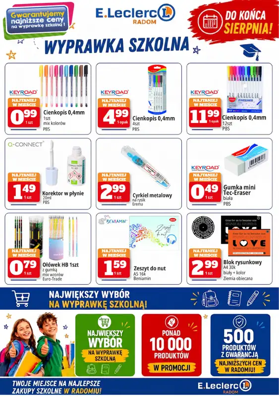Leclerc - gazetka promocyjna Szkolne Promocje od piątku 31.07 do środy 09.09 - strona 9