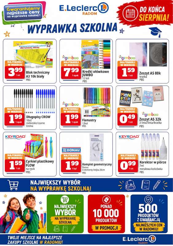 Leclerc - gazetka promocyjna Szkolne Promocje od piątku 31.07 do środy 09.09 - strona 4