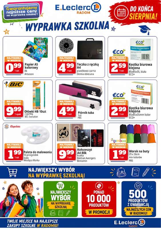 Leclerc - gazetka promocyjna Szkolne Promocje od piątku 31.07 do środy 09.09 - strona 8