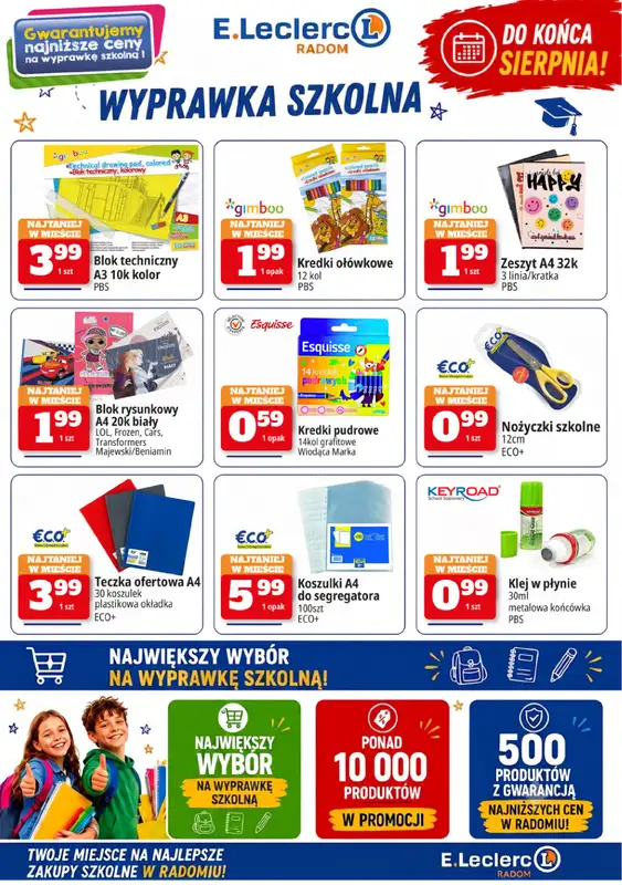 Leclerc - gazetka promocyjna Szkolne Promocje od piątku 31.07 do środy 09.09 - strona 5