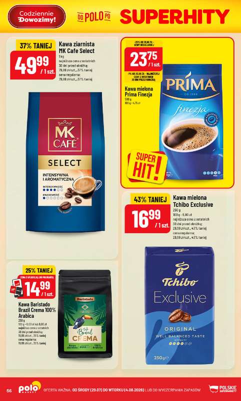 POLOmarket - gazetka promocyjna Gazetka od środy 29.07 do wtorku 04.08 - strona 56