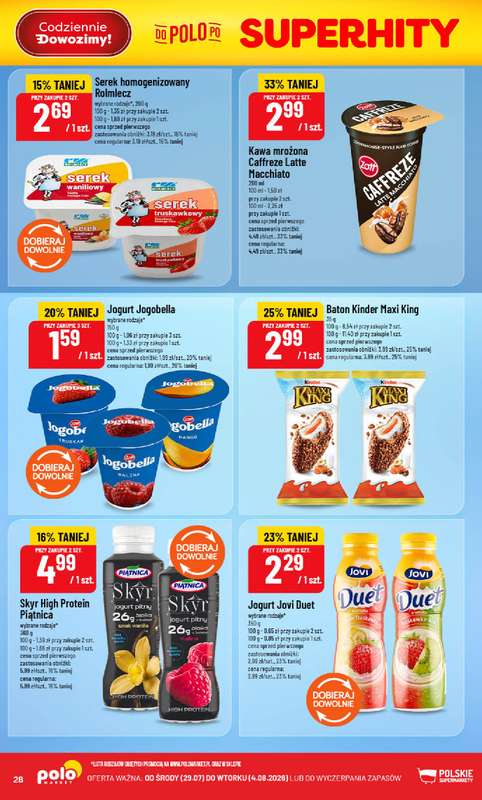 POLOmarket - gazetka promocyjna Gazetka od środy 29.07 do wtorku 04.08 - strona 28