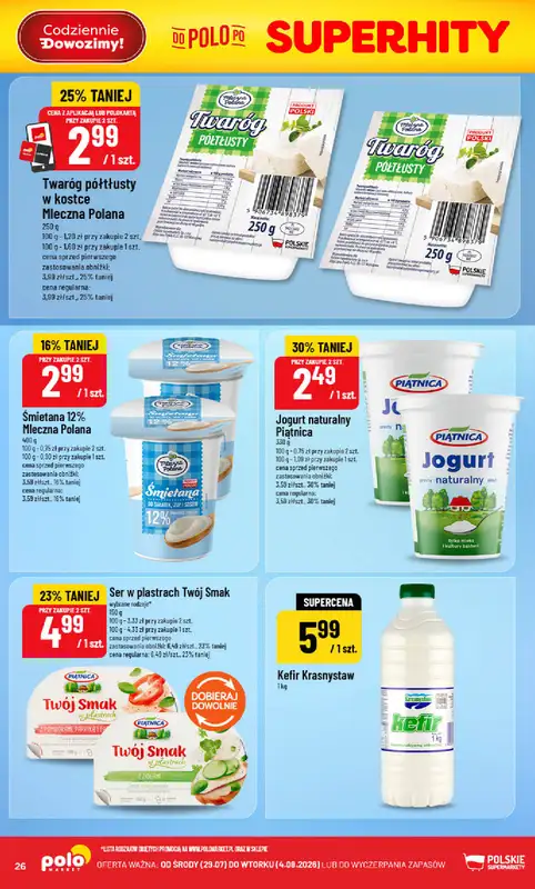 POLOmarket - gazetka promocyjna Gazetka od środy 29.07 do wtorku 04.08 - strona 26