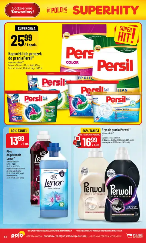 POLOmarket - gazetka promocyjna Gazetka od środy 29.07 do wtorku 04.08 - strona 58