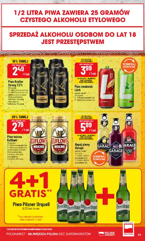 POLOmarket - gazetka promocyjna Gazetka od środy 29.07 do wtorku 04.08 - strona 53