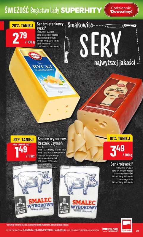 POLOmarket - gazetka promocyjna Gazetka od środy 29.07 do wtorku 04.08 - strona 23