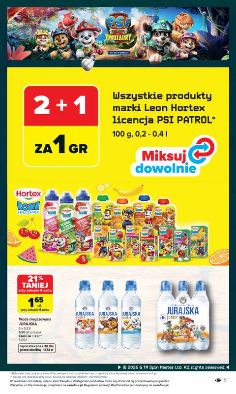 Carrefour - gazetka promocyjna Gazetka Psi Patrol i Dinozaury od piątku 31.07 do soboty 22.08 - strona 5