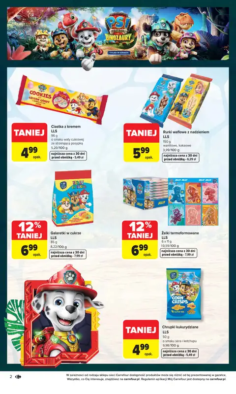 Carrefour - gazetka promocyjna Gazetka Psi Patrol i Dinozaury od piątku 31.07 do soboty 22.08 - strona 2