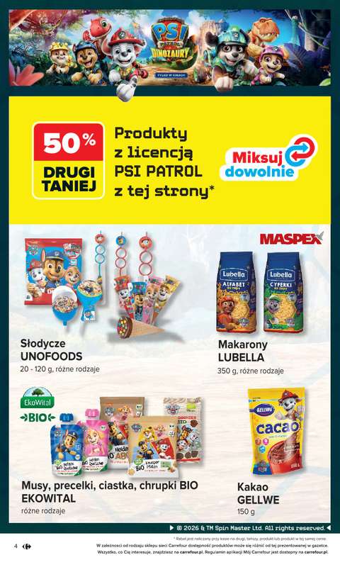 Carrefour - gazetka promocyjna Gazetka Psi Patrol i Dinozaury od piątku 31.07 do soboty 22.08 - strona 4
