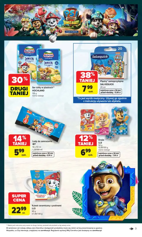 Carrefour Market - gazetka promocyjna Gazetka Psi Patrol i Dinozaury od piątku 31.07 do soboty 22.08 - strona 3