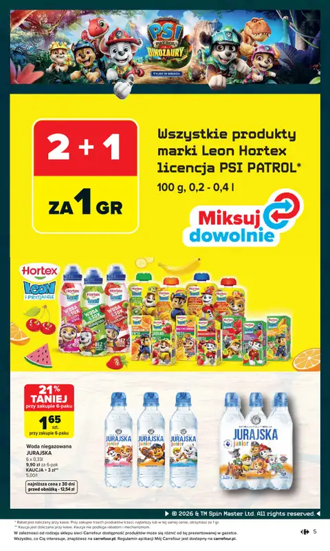 Carrefour Market - gazetka promocyjna Gazetka Psi Patrol i Dinozaury od piątku 31.07 do soboty 22.08 - strona 5