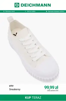 Deichmann - gazetka promocyjna Tenisówki damskie od soboty 01.08  - strona 5