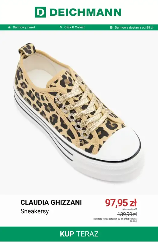 Deichmann - gazetka promocyjna Tenisówki damskie od soboty 01.08  - strona 12