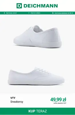 Deichmann - gazetka promocyjna Tenisówki damskie od soboty 01.08  - strona 2