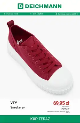 Deichmann - gazetka promocyjna Tenisówki damskie od soboty 01.08  - strona 13