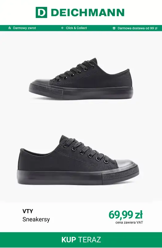 Deichmann - gazetka promocyjna Tenisówki damskie od soboty 01.08  - strona 4