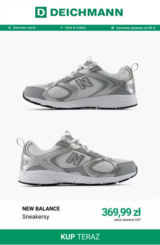 Deichmann - gazetka promocyjna Sneakersy damskie New Balance od niedzieli 02.08  - strona 4