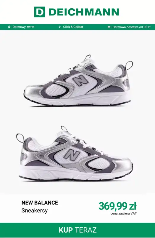 Deichmann - gazetka promocyjna Sneakersy damskie New Balance od niedzieli 02.08  - strona 3