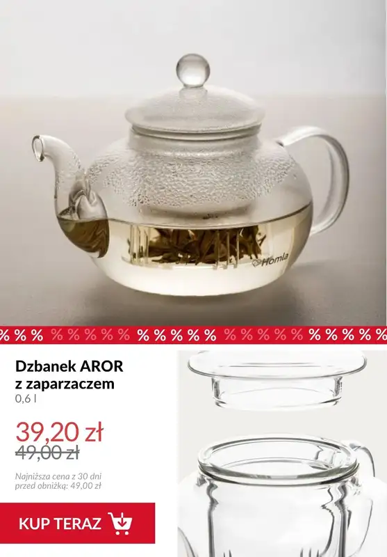 Homla - gazetka promocyjna Dzbanki do herbaty od soboty 01.08  - strona 3