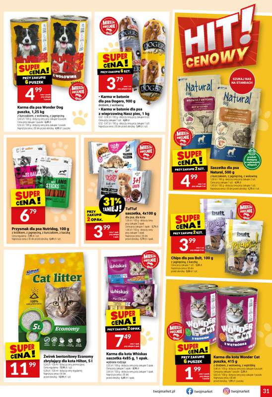 Twój Market - gazetka promocyjna Gazetka od środy 29.07 do wtorku 04.08 - strona 31