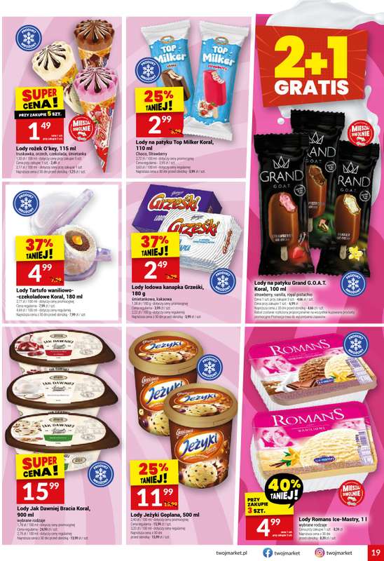 Twój Market - gazetka promocyjna Gazetka od środy 29.07 do wtorku 04.08 - strona 19