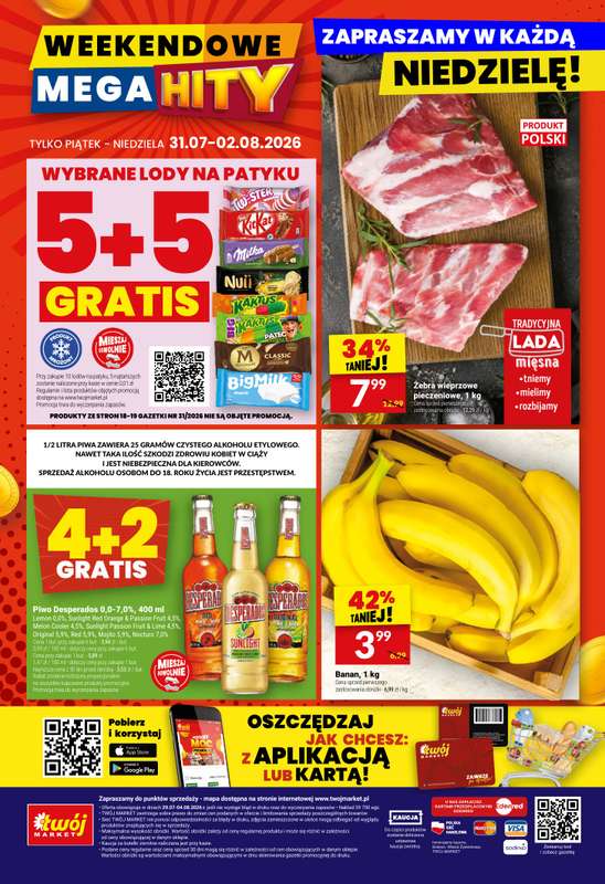 Twój Market - gazetka promocyjna Gazetka od środy 29.07 do wtorku 04.08 - strona 40