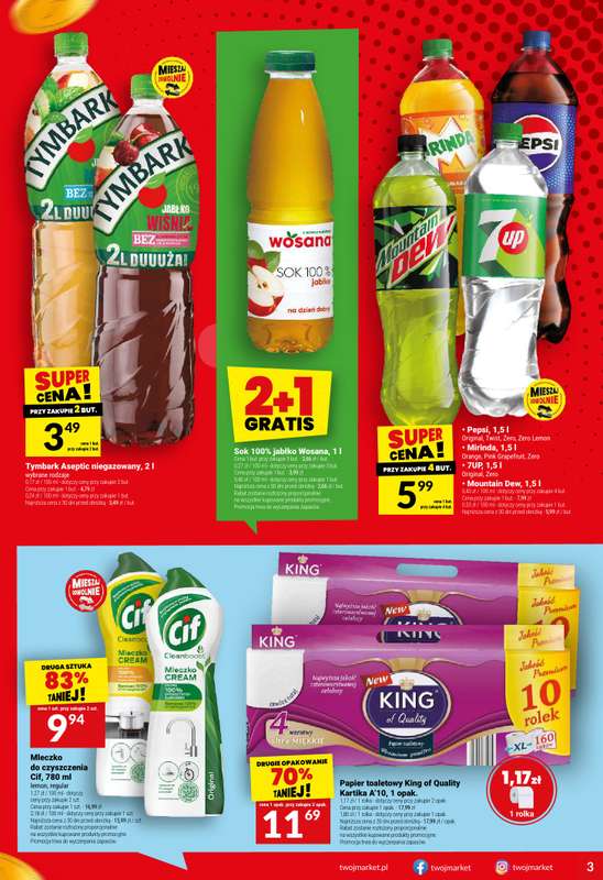 Twój Market - gazetka promocyjna Gazetka od środy 29.07 do wtorku 04.08 - strona 3