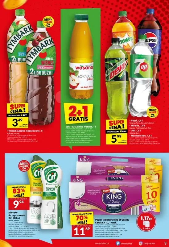 Twój Market - gazetka promocyjna Gazetka od środy 29.07 do wtorku 04.08 - strona 3