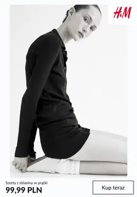 H&M - gazetka promocyjna Dzianinowe szorty damskie od piątku 31.07  - strona 6