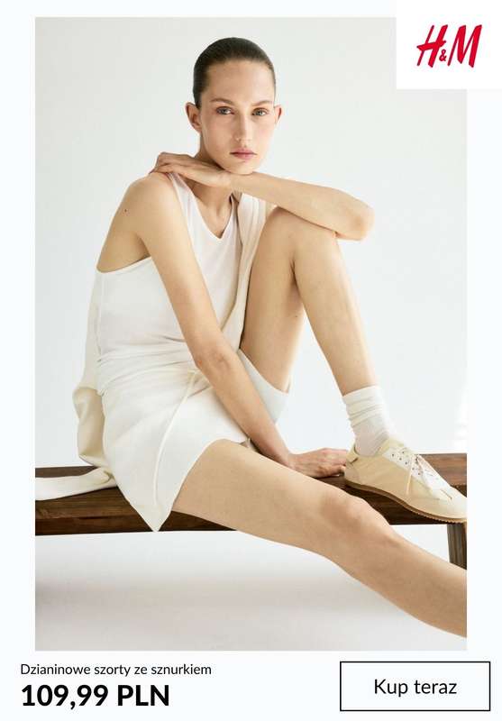 H&M - gazetka promocyjna Dzianinowe szorty damskie od piątku 31.07  - strona 4