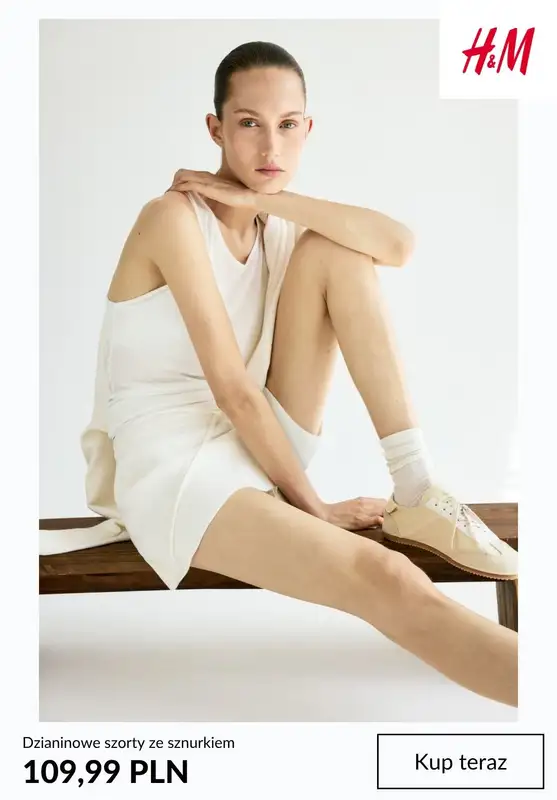 H&M - gazetka promocyjna Dzianinowe szorty damskie od piątku 31.07  - strona 4