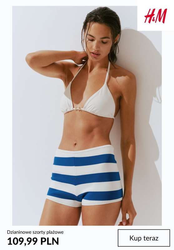 H&M - gazetka promocyjna Dzianinowe szorty damskie od piątku 31.07  - strona 3