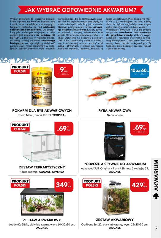 Aquael zoo - gazetka promocyjna Gazetka od soboty 01.08 do poniedziałku 31.08 - strona 9
