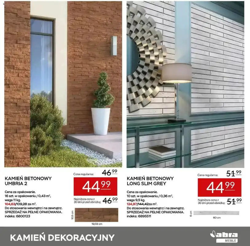 Abra Meble - gazetka promocyjna Panele, lamele, kamień od piątku 31.07 do niedzieli 16.08 - strona 19