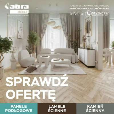 Abra Meble - gazetka promocyjna Panele, lamele, kamień od piątku 31.07 do niedzieli 16.08