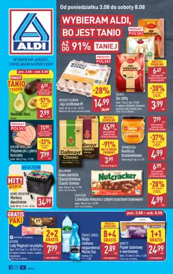 Aldi - gazetka promocyjna Pełny katalog! od poniedziałku 03.08 do soboty 08.08