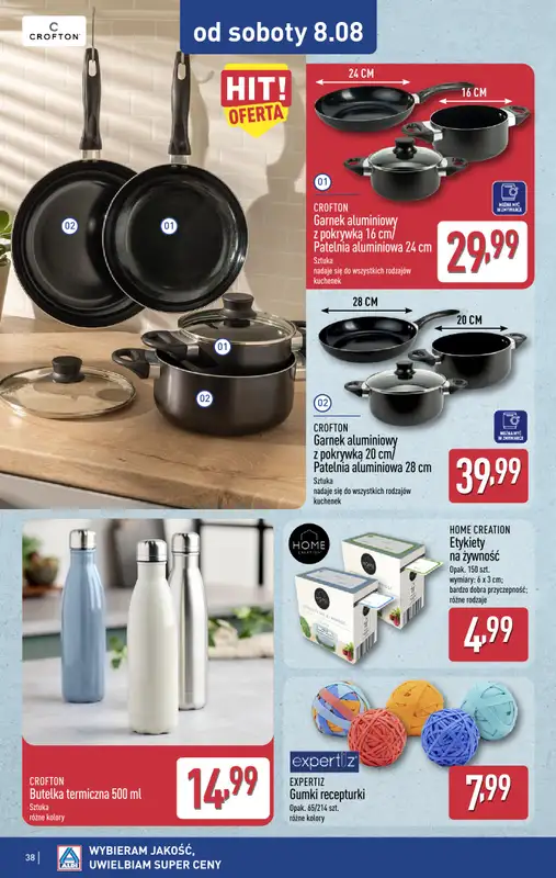 Aldi - gazetka promocyjna Pełny katalog! od poniedziałku 03.08 do soboty 08.08 - strona 38