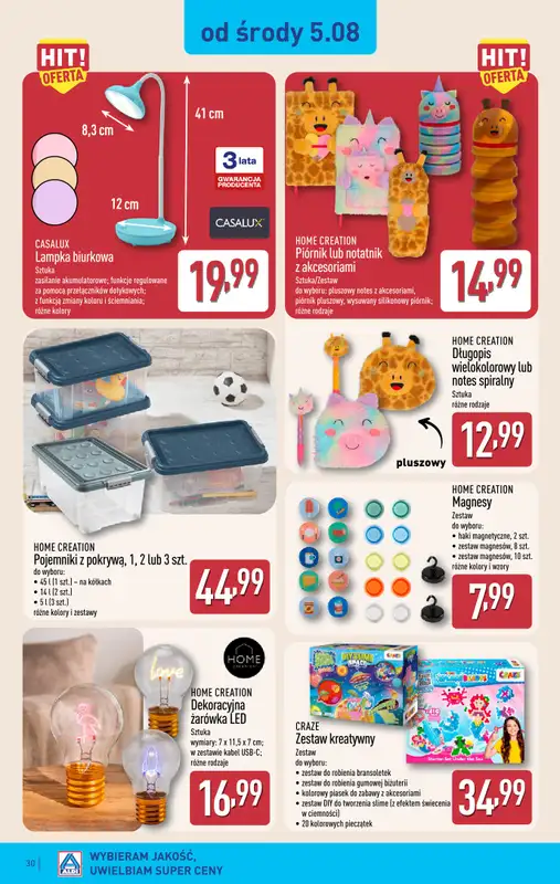 Aldi - gazetka promocyjna Pełny katalog! od poniedziałku 03.08 do soboty 08.08 - strona 30