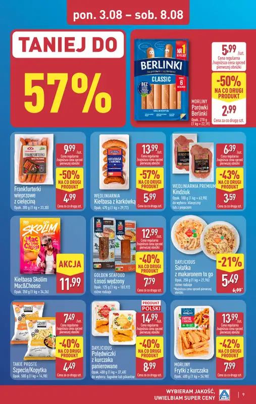Aldi - gazetka promocyjna Pełny katalog! od poniedziałku 03.08 do soboty 08.08 - strona 9