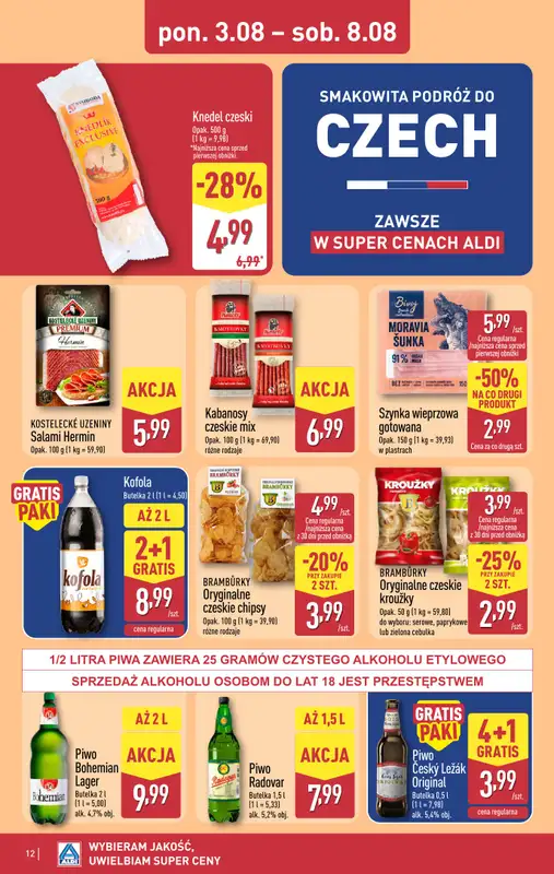 Aldi - gazetka promocyjna Pełny katalog! od poniedziałku 03.08 do soboty 08.08 - strona 12