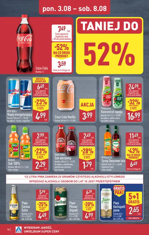 Aldi - gazetka promocyjna Pełny katalog! od poniedziałku 03.08 do soboty 08.08 - strona 18