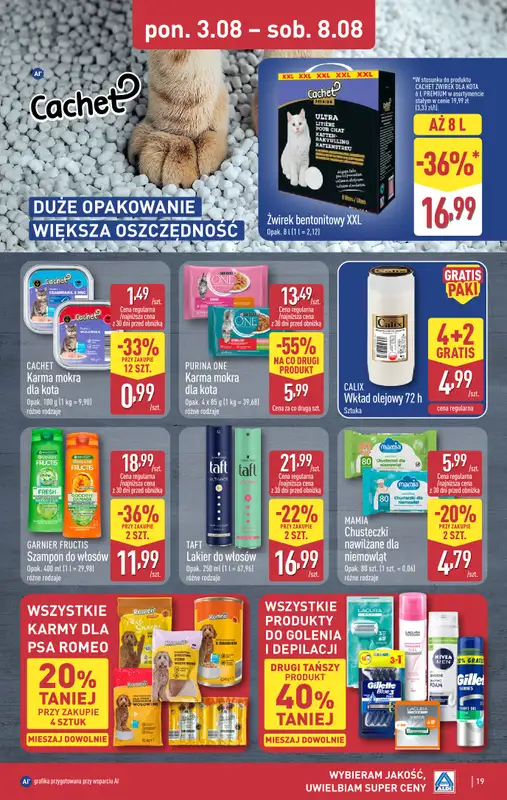 Aldi - gazetka promocyjna Pełny katalog! od poniedziałku 03.08 do soboty 08.08 - strona 19