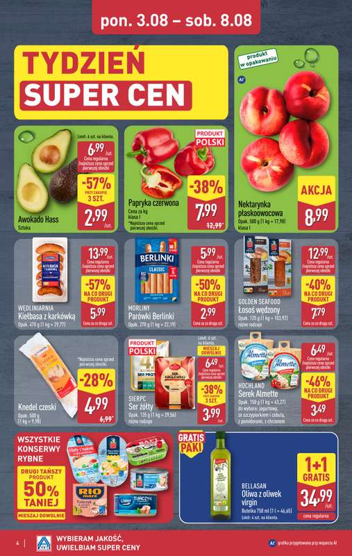 Aldi - gazetka promocyjna Weekend super cen w Aldi! od czwartku 06.08 do soboty 08.08 - strona 4