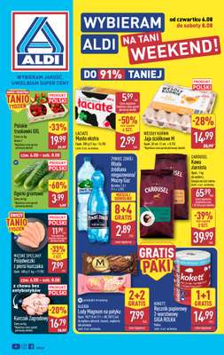 Aldi - gazetka promocyjna Weekend super cen w Aldi! od czwartku 06.08 do soboty 08.08