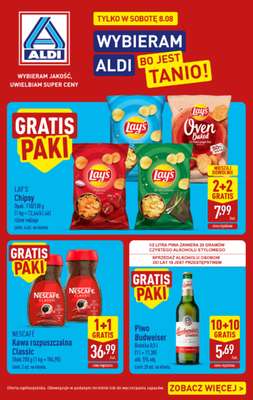 Aldi - gazetka promocyjna Najlepsze oferty na sobotę w Aldi! od soboty 08.08 do soboty 08.08