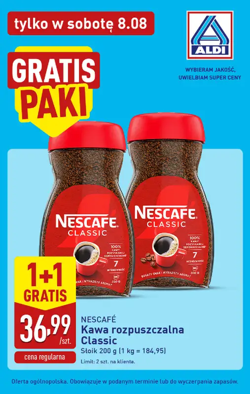 Aldi - gazetka promocyjna Najlepsze oferty na sobotę w Aldi! od soboty 08.08 do soboty 08.08 - strona 3