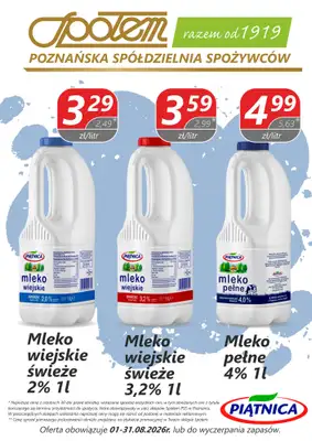 Społem - Blisko i Korzystnie - gazetka promocyjna Plakaty promocyjne PSS Poznań od soboty 01.08 do poniedziałku 31.08 - strona 5
