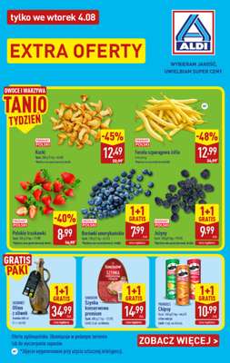 Aldi - gazetka promocyjna Extra oferta tylko we wtorek w Aldi! od wtorku 04.08 do wtorku 04.08